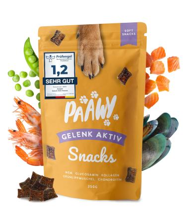 Paawy joint tablets dog i green lip shell dog i snacks with MSM glucosamine & chondroitin i arthrosis dog i supports the joints & bones i joint-active 250g - Buy Online on GoSupps.com