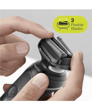 Buy Braun Series 5S Electric Razor for Men - 3 Flexible Blades Beard Trimmer 50 Min Runtime Wet & Dry EasyClick - International Shipping - Buy Online on GoSupps.com