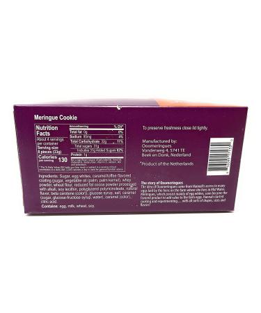 OooMeringues Salted Caramel Flavored Meringue 4.6 oz - Delicious Treat in a Box - Buy Online on GoSupps.com