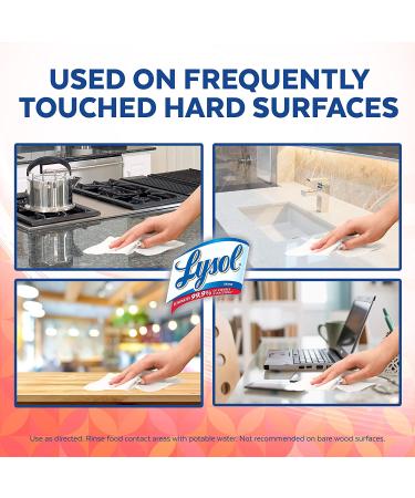 Lysol Disinfectant Wipes 35ct - Mango and Hibiscus Scent | Multi-Surface Antibacterial Cleaning for Disinfection - Buy Online on GoSupps.com