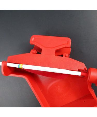 Adjustable Fletching Jig Tool for DIY Archery Arrows - Straight and Helix with Clamp in Red - Buy Online on GoSupps.com