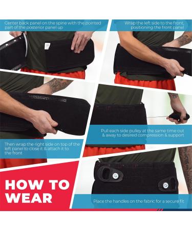 Lower Back Brace for Men & Women | Lumbar Support for Pain Relief Spinal Stenosis & Sciatica Recovery | International Shipping Available - Buy Online on GoSupps.com