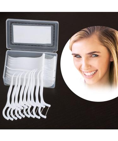 Czemo 300 Pieces Interdental Floss Sticks - White Dental Care Tooth Cleaners Silk Sticks & Toothpick Oral Care | 6 Pack - Buy Online on GoSupps.com