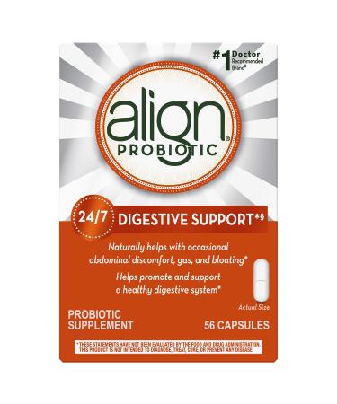 Align Probiotics, Probiotics for Women and Men, Daily Probiotic Supplement for Digestive Health, 1 Recommended Probiotic by Doctors and Gastroenterologists, 56 capsules Probiotic - 56 Capsules
