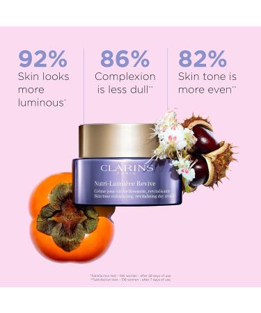 Clarins Nutri-Lumi re Revive Day Cream | 2-in-1 Anti-Aging & Skin Tone Enhancer | Nourish & Illuminate Mature Skin | 1.7 oz - Buy Online on GoSupps.com