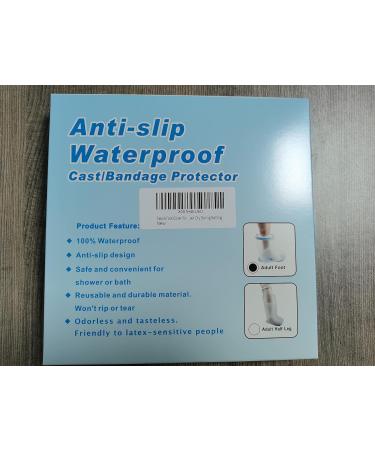 Fasola Shower Foot Cover - Non-Slip Waterproof Ankle Cast Protector for Toe Ankle | Reusable Inflatable Cast Bag for Dry Foot | Non-Slip Bottom - Buy Online on GoSupps.com