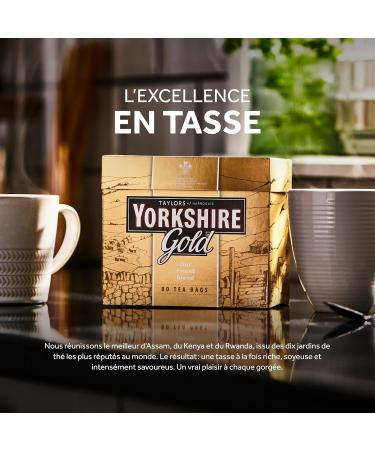 Taylors Yorkshire or Sachets de th avec des tiquettes (Pack de 1 Total 200 Sachets de th ) - Buy Online on GoSupps.com