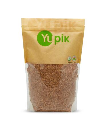Yupik Organic Golden Flax Seeds 1 kg Gluten-Free Non-GMO Kosher Raw Seeds Excellent Source of Fiber Source of Omega-3 Plant-Based Protein Ideal for Beverages Baking & Topping 1 kg (Pack of 1)