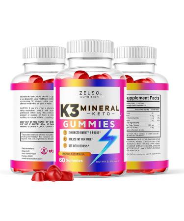 Zelso Nutrition K3 Mineral Gummies: 2 Pack - Advanced Vitamins + Multivitamin, 60 Day Supply - Buy Online on GoSupps.com