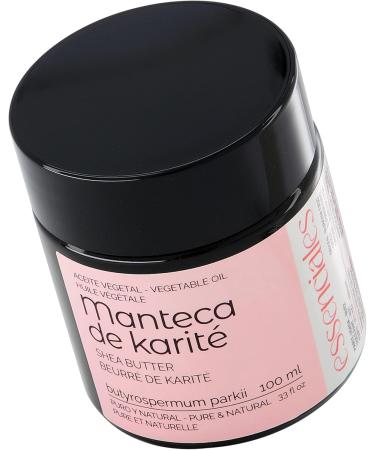  Essenciales Pure Organic Shea Butter Essentials - 100ml Organic Unrefined - Natural First Cold-Pressed Shea Butter - Buy Online on GoSupps.com