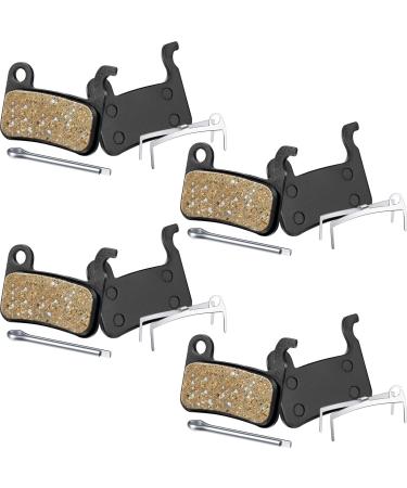4 Pairs Resin Brake Pads Bicycle Disc Brake Pads Compatible with Shimano Deore XT XTR LX SLX Hone Alfine Saint Disc Brake