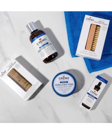 CREMO Beard Care Gift Set for Men - Shampoo, Oil, Cream, Comb & Brush | Grooming Kit - Buy Online on GoSupps.com