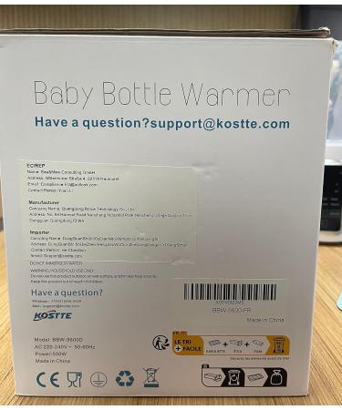 KOSTTE Double Baby Bottle Warmer with Accurate Temperature Control - Fast Electric Heater for Breastmilk or Formula - White - Buy Online on GoSupps.com