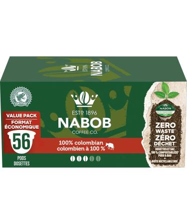 Nabob Organic Reserve Coffee 100% Compostable Pods 292g (4 Boxes of 30 Pods) & 100% Colombian Coffee 100% Compostable Pods 546g Coffee + Compostable Pods - Buy Online on GoSupps.com