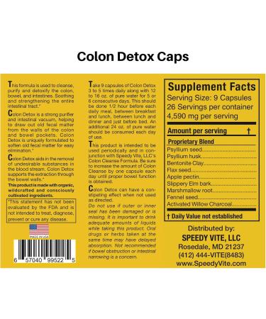 Complete Colon Detox & Cleanse Set - 290 Veg Caps & 100 Tablets for Ultimate Detoxification - International Shipping Available - Buy Online on GoSupps.com