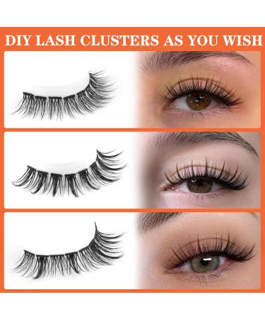ALICE C19 DIY Cluster Lash Extension Kit | Natural Look | Strong Hold Bond | CC Curl False Eyelashes Tweezers - Buy Online on GoSupps.com