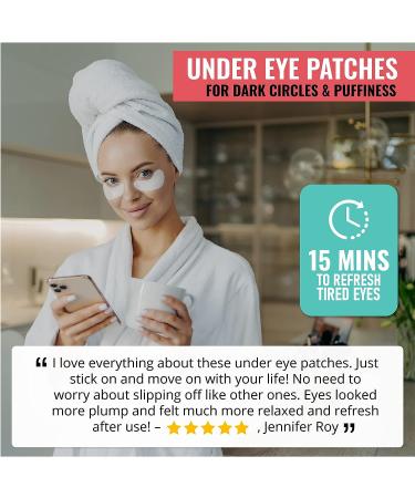 Korean Green Tea Under Eye Mask for Dark Circles & Puffiness - 10 Pairs - Buy Online on GoSupps.com