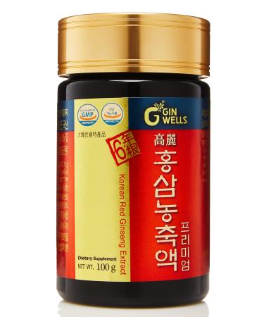 ILHWA Pure Concentrated Red Ginseng Extract (3.53oz 100g) - 100% Pure Korean Red Ginseng Tea - for Immunity. Ginsenoside 1500 mg. 3.50 Fl Oz (Pack of 1)