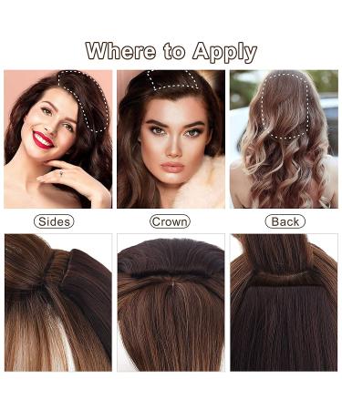 REECHO 2-Pack Clip-In Hair Extensions - 4-Inch Short Thick Hairpieces for Thinning Hair in GreySilverWhite Mix - Buy Online on GoSupps.com