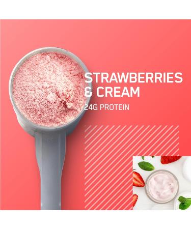 Optimum Nutrition Gold Standard Whey Protein Powder - Strawberry & Cream 2lb - Buy Online on GoSupps.com