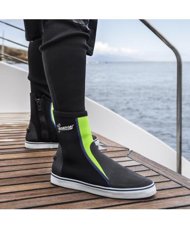 Seavenger Atlantis 3mm Neoprene Dive Booties - Men's Size 12 / Women's Size 13 - Classic Black - Buy Online on GoSupps.com