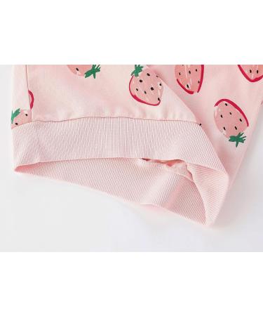 Girls Cotton Sweatshirt - Long Sleeve Casual Jumper for Kids | Toddler Clothes Age 4-5 Years | Strawberry Design - Buy Online on GoSupps.com