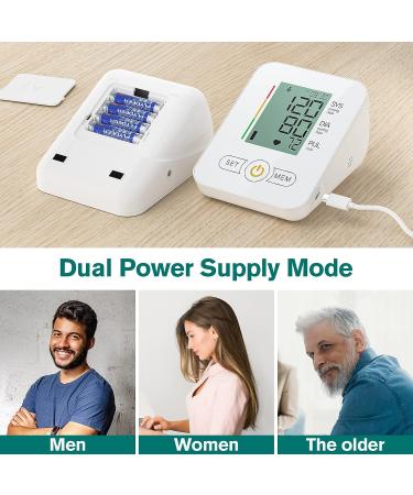 Upper Arm Blood Pressure Monitor with Extra Large Cuff - LCD Screen, Automatic Digital BP Machine for Home and Travel Use (Off-White) - Buy Online on GoSupps.com