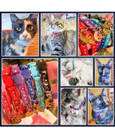 KOOLTAIL 6 Pack Glow in The Dark Cat Collar Breakaway with Bells - Cute Reflective Pet Collars for Kittens, Cats, and Puppies - Buy Online on GoSupps.com