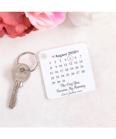 Personalised Drifting Ducks Keyring - Special Keepsake for the Day You Became My Mummy - Mother's Day/New Baby Gift - Buy Online on GoSupps.com