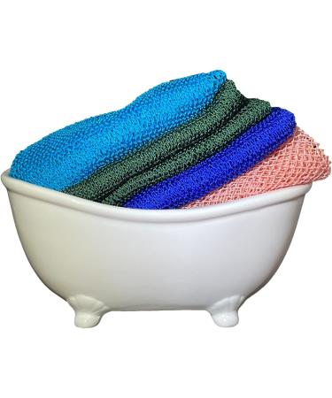 Nature by EJN Long NKN Customized Net Bath Sponge | African Porous Skin Exfoliation | Stretches to 49 | Sea Blue - Buy Online on GoSupps.com