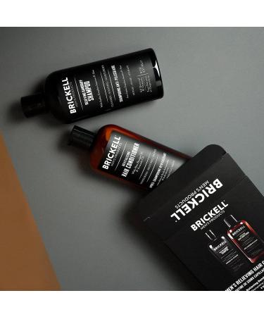 Brickell Men's Dandruff Shampoo and Conditioner Set - Natural & Organic Hair Care Routine for Men - Buy Online on GoSupps.com