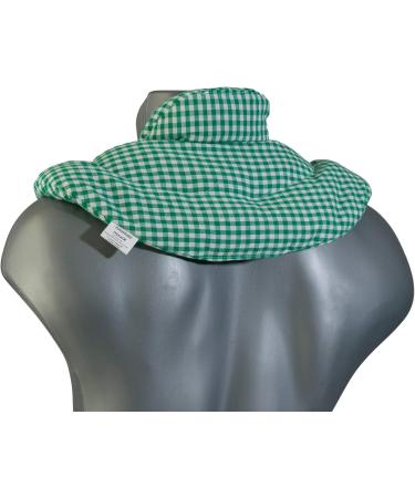 Neck Pillow with Stand-Up Collar - Green-White Cherry Stone Heat Pad for Ultimate Comfort - Buy Online on GoSupps.com