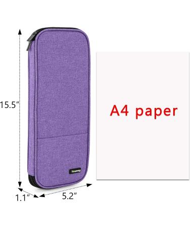 Teamoy Knitting Needles Case - Purple Travel Organizer Bag for Needles and Hooks (Up to 14'') - Buy Online on GoSupps.com