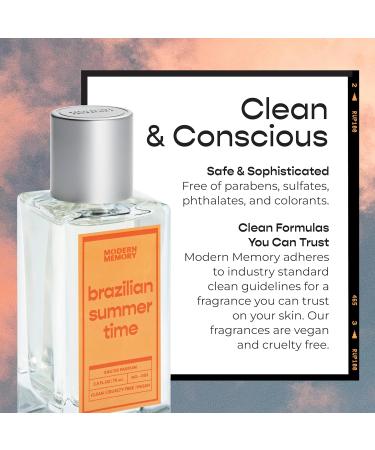 Brazilian Summertime Eau de Parfum for Women Notes of Pistachio & Lemon Safe for Sensitive Skin Luxury Fragrance By Modern Memory 2.5 fl oz - Buy Online on GoSupps.com