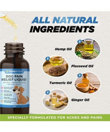 Dog Pain Relief Liquid - Natural Fast-Acting Formula for Joint Pain and Inflammation Made with Organic Ingredients Safe for All Breeds - Buy Online on GoSupps.com