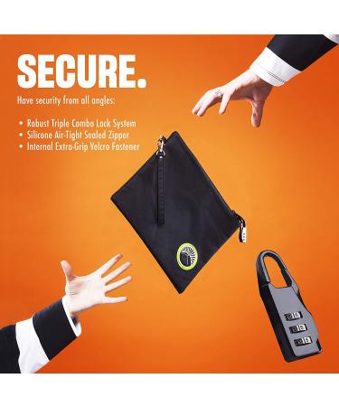 2022 Smell Proof Bag with Lock | Odor Proof Container 11x9 | Dog Tested | Top Zipper for Herbs, Coffee, Oils - Buy Online on GoSupps.com