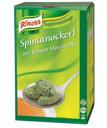 Knorr Spinach dumplings with fine mozzarella (particularly fluffy soup garnish) 1 pack (1 x 2.5 kg) Spinach dumplings with mozzarella