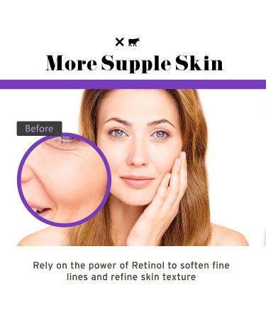 Retinol Night Cream with Hyaluronic Acid & Vitamin E - Vegan Wrinkle & Spot Treatment - 1.01 Fl Oz - Buy Online on GoSupps.com