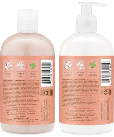 Shea Moisture Coconut & Hibiscus Curl & Shine Gift Set with Shampoo & Conditioner for Thick Curly Hair 384 ml (Pack of 2) - Buy Online on GoSupps.com