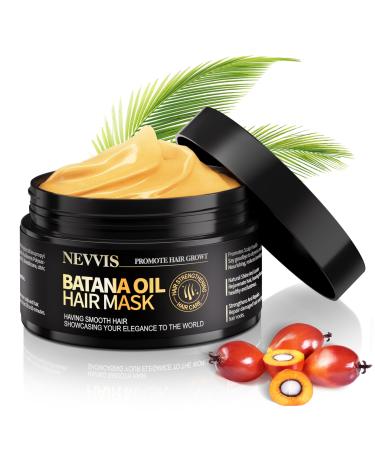 Raw Batana Oil for Hair Growth Dr Sebi Organic Cold Pressed Batana Oil Hair Mask 100 Percent Pure Batana Oil from Honduras Prevents Loss Moisturizes Scalp Restores Dry Damaged Hair