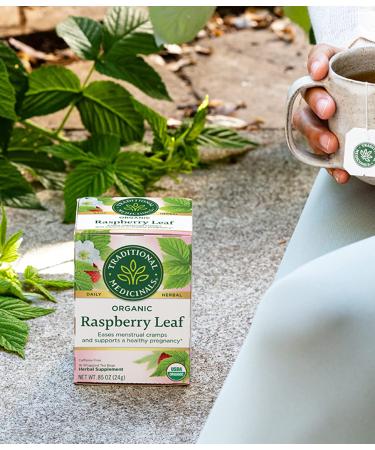 Traditional Medicinals Organic Raspberry Leaf Tea - 32 Tea Bags (Pack of 2) - Buy Online on GoSupps.com