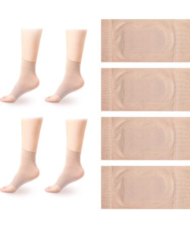 2 Pairs Achilles Protection Sleeve Achilles Tendon Heel Protector Achilles Heel Sleeve for Bursitis Tendonitis Tenderness Cushion and Protection of Haglunds Bump (Simple Style)