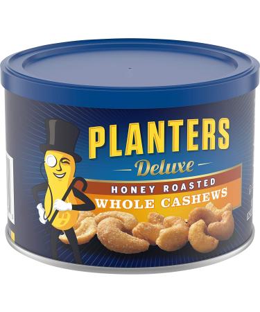 Planters Honey Roasted Whole Cashews - 8.25oz Canister | Sweet & Crunchy Snack - Buy Online on GoSupps.com