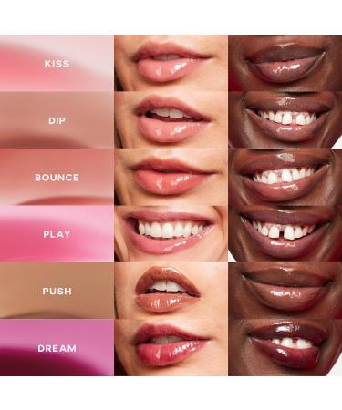 Buy Saie Glossybounce High-Shine Hydrating Lip Gloss Oil - Sheer Tinted Lip Oil with Hyaluronic Acid & Jojoba Oil for Moisture - International Shipping - Buy Online on GoSupps.com