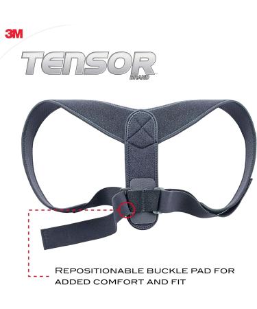 Tensor Posture Corrector Adjustable Back Support for Women and Men Helps Promote Proper Posture Black - Buy Online on GoSupps.com
