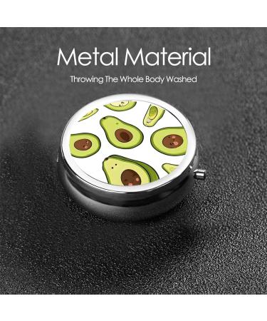 Cartoon Pears Round Pill Box - 3 Compartment Mini Decorative Travel Medicine Organizer - Buy Online on GoSupps.com