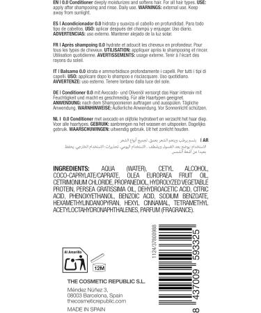  THECOSMETICREPUBLIC The Cosmetic Republic Apr s-shampooing 0.0 250 ml - Buy Online on GoSupps.com