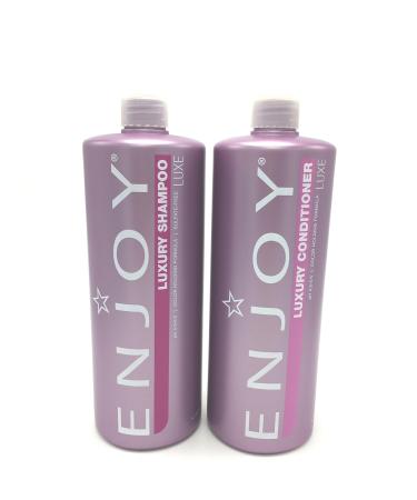 Enjoy Hair Care - 33.8 Ounce Luxury Duo Shampoo and Conditioner Duo - Buy Online on GoSupps.com