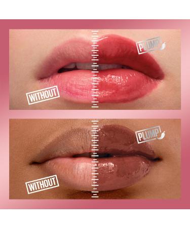 Maybelline New York Lifter Plump Lip Gloss Lasting Plump Heated Formula with Hyaluronic Acid and Chilli Pepper XL Wand Vegan Formula Shade: 007 Cocoa Zing - Buy Online on GoSupps.com