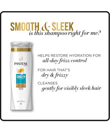 Pantene Pro-V Smooth & Sleek Shampoo 3.38 fl oz - Frizz Control & Shine for All Hair Types | Buy Internationally - Buy Online on GoSupps.com